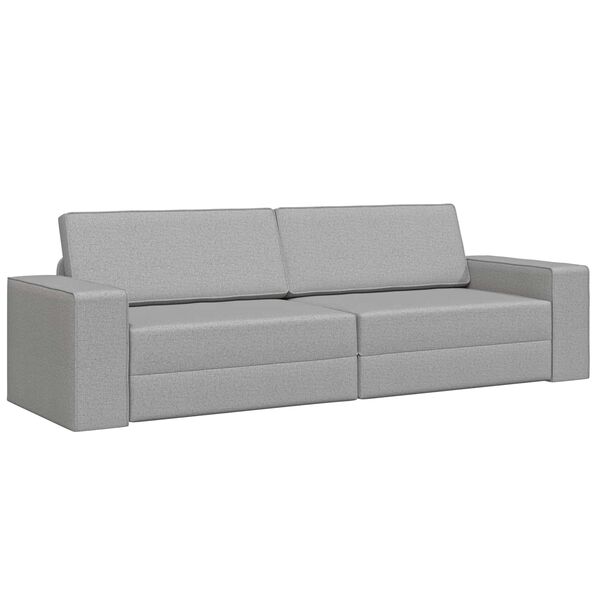 vidaXL Sovesofa 200cm Skygr&aring; Stof