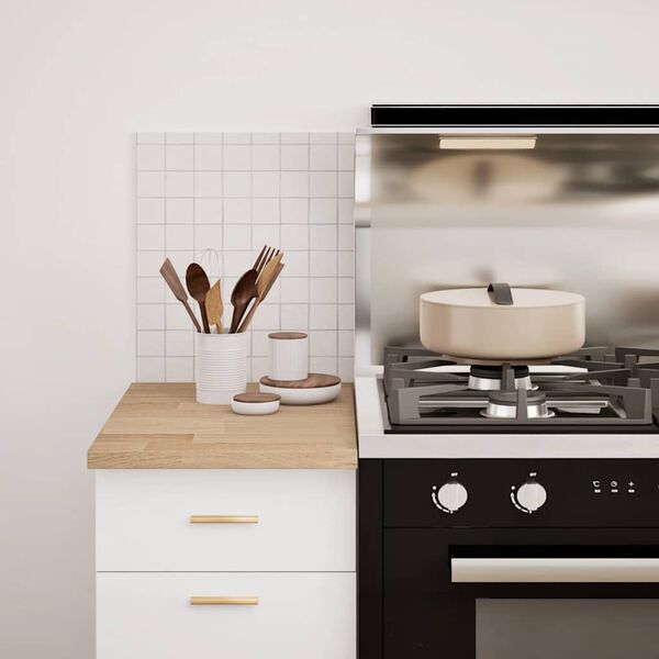 vidaXL køkkenbordplade 40x63,5x2,7 cm massivt egetræ rektangulær