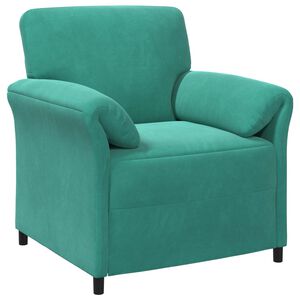 vidaXL 1-personers sofa Turkis 88 x 83 x 95 cm Fl&oslash;jl