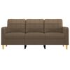 vidaXL 3-personers sofa 180 cm stof brun