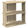 vidaXL bogreol 60x30x60 cm 3 hylder konstrueret tr&aelig; sonoma-eg