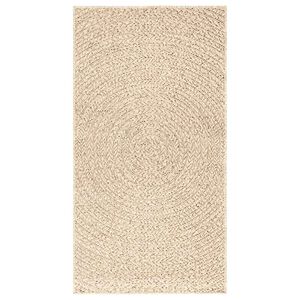 vidaXL gulvt&aelig;ppe ZIZUR beige 60x110 cm jute-look indend&oslash;rs og udend&oslash;rs