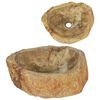 vidaXL h&aring;ndvask 45 x 35 x 15 cm fossilsten cremefarvet
