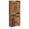 vidaXL Highboard 2 stk. Gammelt tr&aelig; 69,5 x 34 x 180 cm Konstrueret tr&aelig;