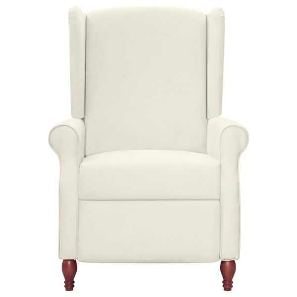 vidaXL l&aelig;nestol mikrofiberstof beige