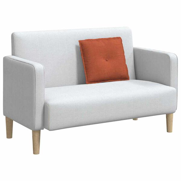 vidaXL Rygpude Rød orange 50 x 45 cm Velourstof