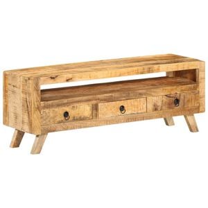 vidaXL tv-bord 110x30x40 cm massivt mangotr&aelig;