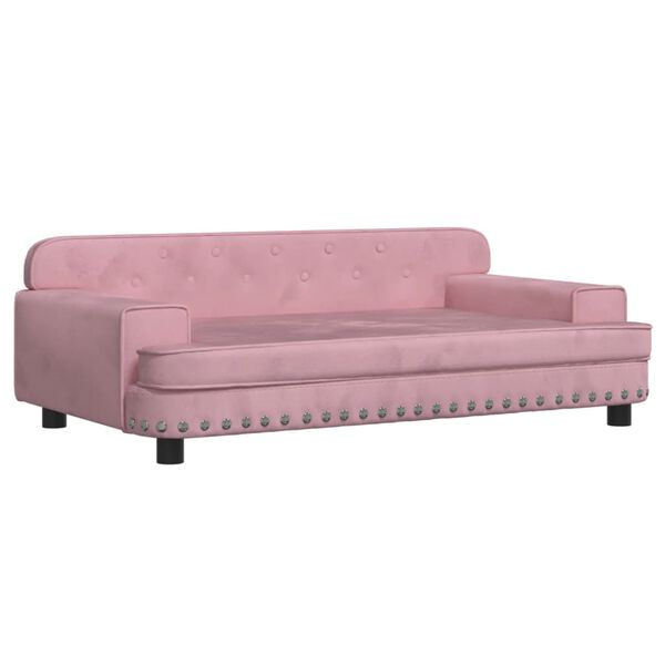 vidaXL sofa til b&oslash;rn 90x53x30 cm velour lyser&oslash;d