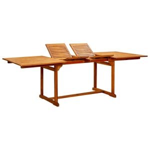 vidaXL havebord (160-240)x100x75 cm massivt akacietr&aelig;