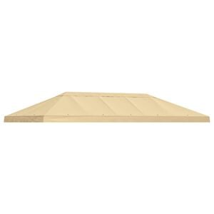 vidaXL Gazebo Klap Cover 6 x 3 m Cremefarvet Polyester 190