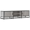 vidaXL tv-bord 160x35x41 cm konstrueret tr&aelig; og metal gr&aring; sonoma-eg