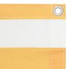 vidaXL altanafsk&aelig;rmning 90x600 cm oxfordstof hvid og gul