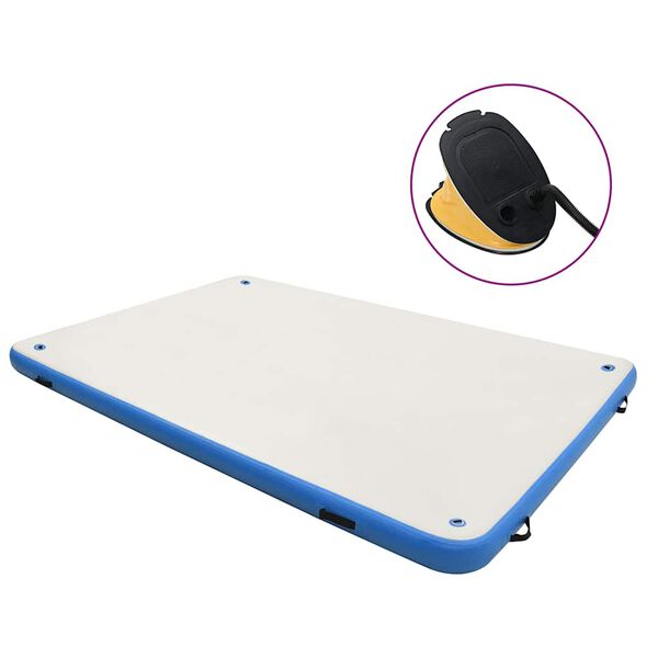 vidaXL oppustelig platform 300x300x15 cm bl&aring; og hvid