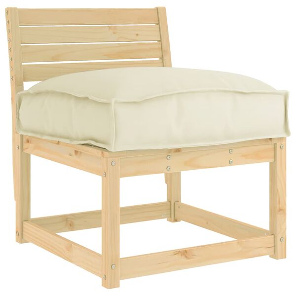 vidaXL Pude Creme 60 x 40 x 8 cm Oxford stof