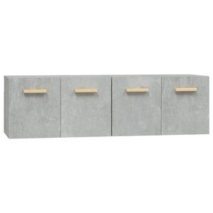vidaXL v&aelig;gskabe 2 stk. 60x36,5x35 cm konstrueret tr&aelig; betongr&aring;