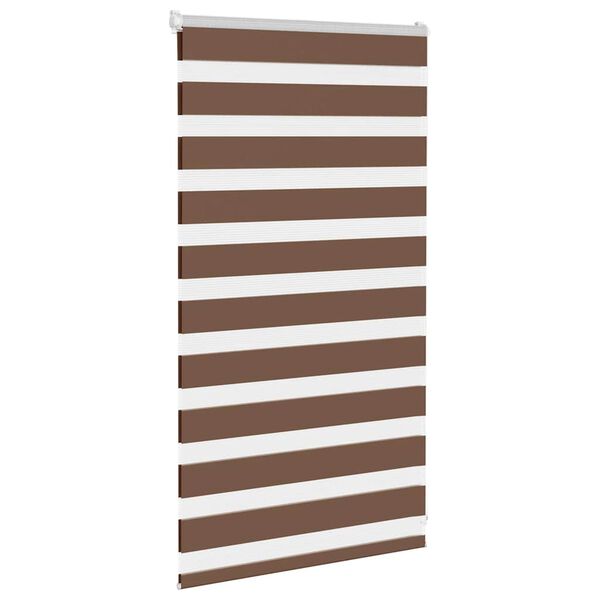 vidaXL zebragardin brun 90x100 cm stofbredde 85,9 cm polyester