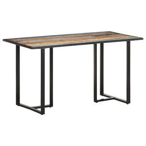 vidaXL spisebord 140 cm massivt genanvendt tr&aelig;