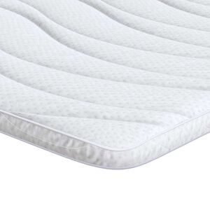 vidaXL Madras topper Hvid 80 x 200 cm Strikket stof