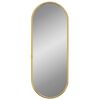 vidaXL v&aelig;gspejl 40x15 cm oval guldfarvet