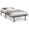 vidaXL sengeramme uden madras foldbare 100x200 cm st&aring;l sort
