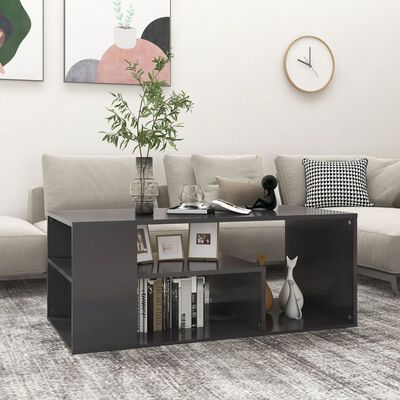 vidaXL sofabord 100x50x40 cm spånplade grå