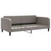 vidaXL daybed med udtr&aelig;k 100x200 cm stof gr&aring;brun