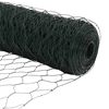 vidaXL Hegnsp&aelig;l Gr&oslash;n 10 x 1,2 m (50 mm mesh) St&aring;l og PVC