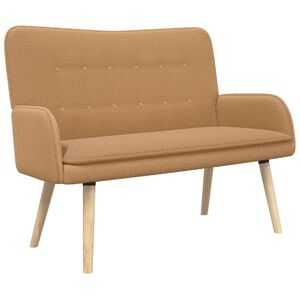 vidaXL 2-personers sofa Beige 115 x 61 x 87 cm Boucl&eacute;