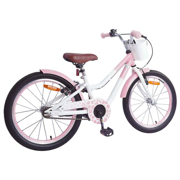 vidaXL B&oslash;rnecykel 18 tommer til 5-7 &aring;r gammel Lys pink
