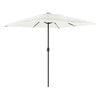 vidaXL haveparasol med st&aring;lstang 248x248x248 cm hvid