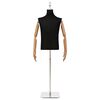 vidaXL Justerbar mannequin 170-218 cm med base Mand PP Sort
