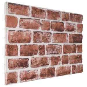 vidaXL V&aelig;gpaneler 10 stk. 100 x 50 cm M&oslash;rkebrun og Hvid EPS Skum