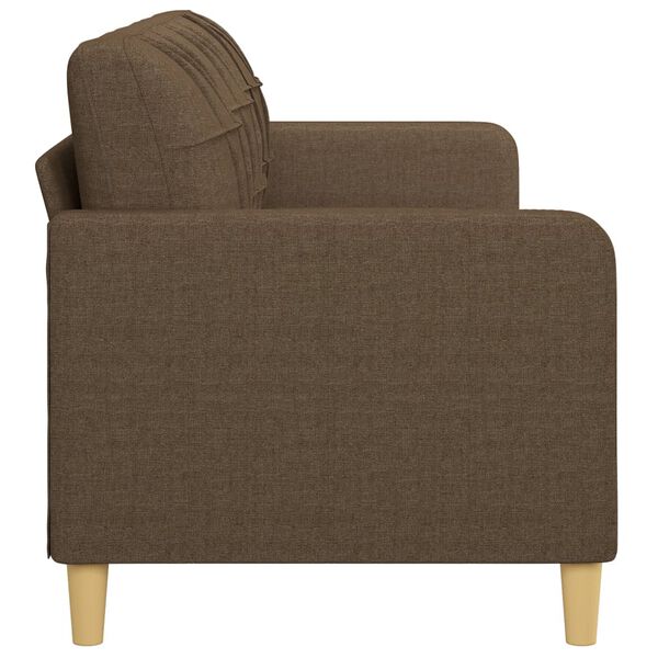 vidaXL 3-personers sofa 210 cm stof brun