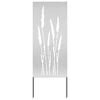 vidaXL Have privatliv sk&aelig;rm S&oslash;lv 50 x 140 cm Galvaniseret st&aring;l