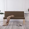 vidaXL bænk 139,5 cm polyester brun