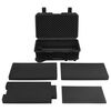 vidaXL transportabel flightcase 55x35x22,5 cm PP sort