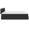 vidaXL osmannisk sengeramme med madrasser 180x200 cm fløjl sort