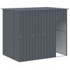 vidaXL hundehus med tag 214x153x181 cm galvaniseret st&aring;l antracitgr&aring;