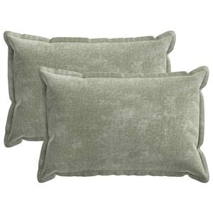 vidaXL Pudebetr&aelig;k 2 stk. HOUTEN Gr&oslash;n 30 x 50 cm Chenille Stof