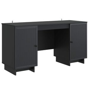 vidaXL Bord Sort Konstrueret tr&aelig; 142,5 x 50 x 75 cm