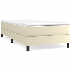 vidaXL Boxspring sengeramme 80x200 cm kunstl&aelig;der cremefarvet
