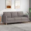 vidaXL 3-personers sofa 180 cm stof gråbrun
