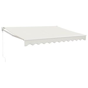 vidaXL Manuel Markise 3 x 2,5 m Cremefarvet 100% polyester