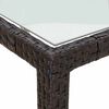 vidaXL spisebordss&aelig;t til haven 11 dele med hynder polyrattan og glas