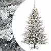 vidaXL Kunstigt juletr&aelig; med julekugle 150 cm 150 LED'er Varm hvid