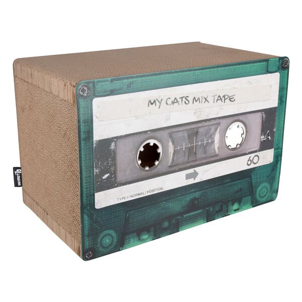 DISTRICT70 kradsetr&aelig;/-hule til katte MIXTAPE smaragd