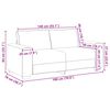 vidaXL 2-personers sofa 180x78x84 cm velour cremefarvet
