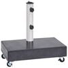 vidaXL parasolfod 45x25x8 cm granit sort