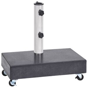 vidaXL parasolfod 45x25x8 cm granit sort