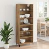 vidaXL Highboard Artisan Egetr&aelig; 69,5 x 34 x 180 cm Konstrueret tr&aelig;